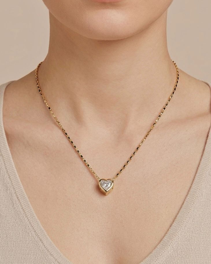 Collar Corazón Cristal